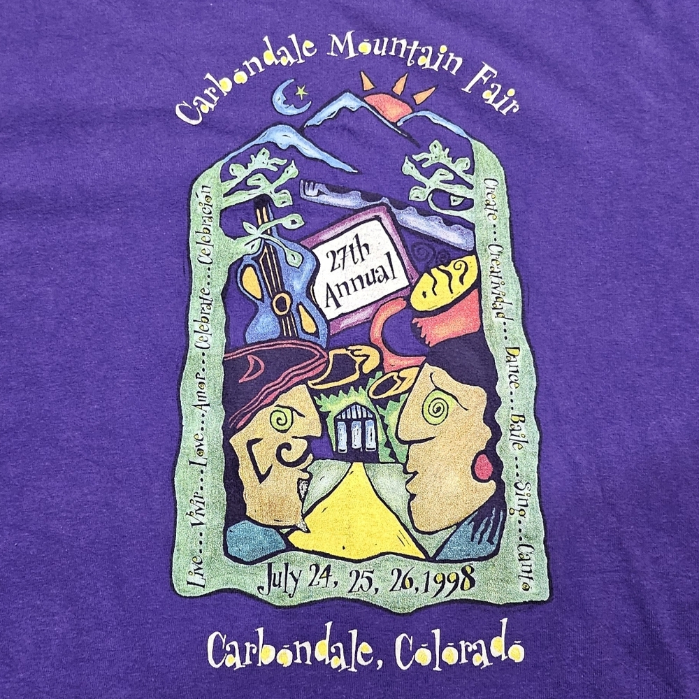 Vintage 90s Haynes Beefy T Colorado